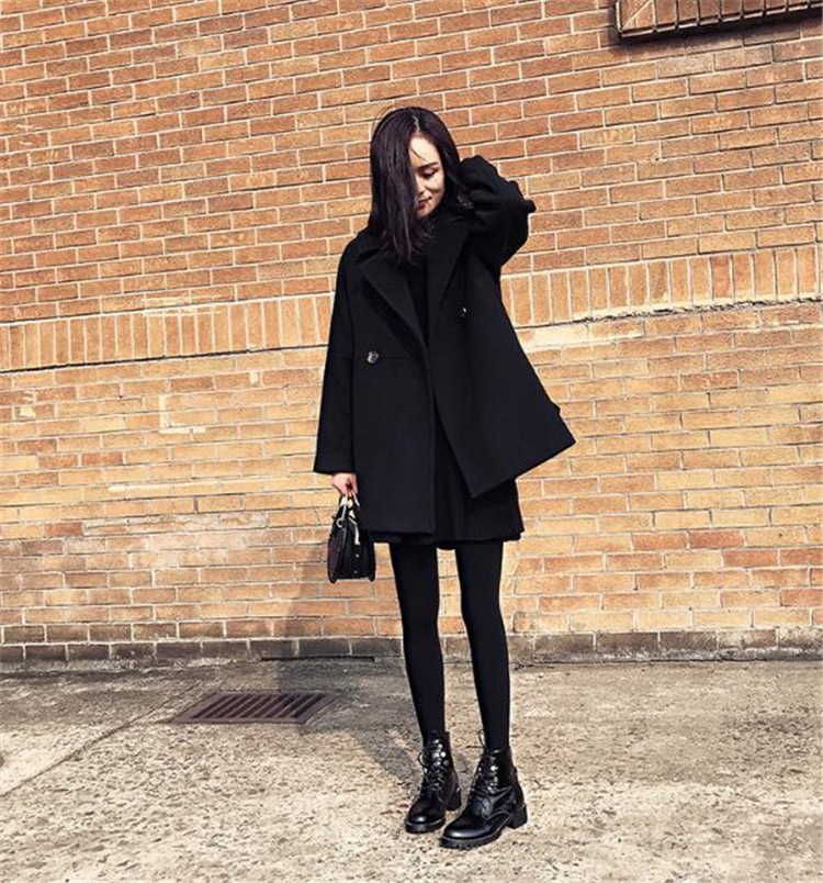 どんなコーデにもピッタリ 韓国ファッション チェスターコート 17 スリム コート 長袖 トレンド 百掛け ウィンターウェア 新品 ウィメンズウェア 韓国版 ゆったりする 中長セクション