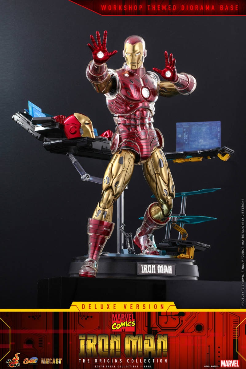 新品未開封 HOTTOYS ホットトイズ CMS08 『マーベルコミック』 「オリジンズコレクション」 フィギュア アイアンマン［ボーナス付］