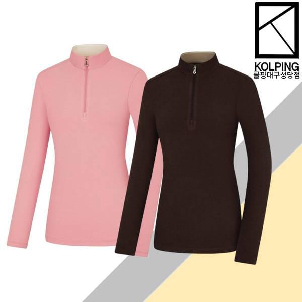 女性 冬 組織感のある起毛生地 保温性の良いジップアップTシャツ KUT4558W レジェロ