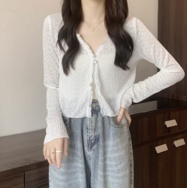 トップス シャツ ブラウス カットソー ニットソー セーター カーディガン ショート ショート丈 袖あり 長袖 かわいい 大人可愛い きれいめ シンプル カジュアル 大人 上品 おしゃれ お洒落