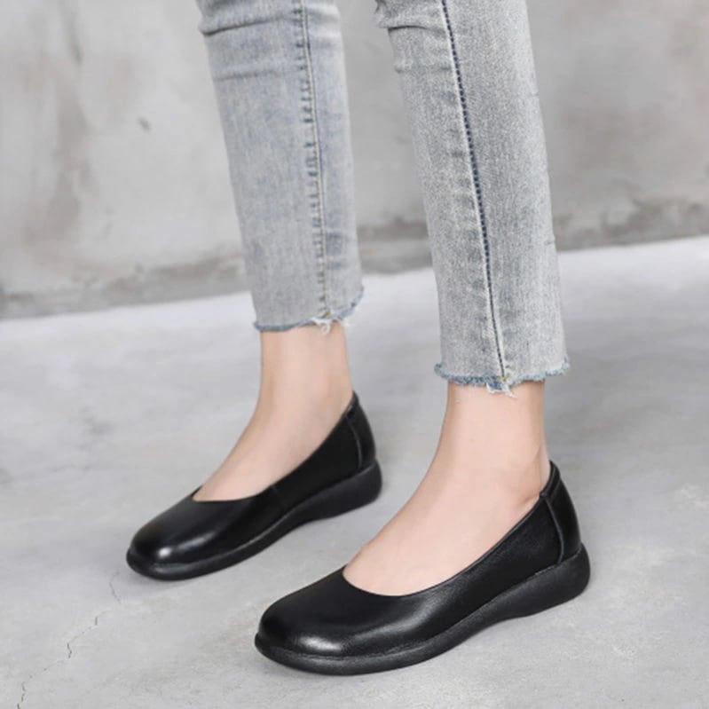 777円OFFクーポン 靴 レディース ウェッジソール パンプス 痛くない 脱げない レザー ローファー コンフォートシューズ 歩きやすい 2cm ヒール ウエッジヒール カジュアルシューズ モカシン