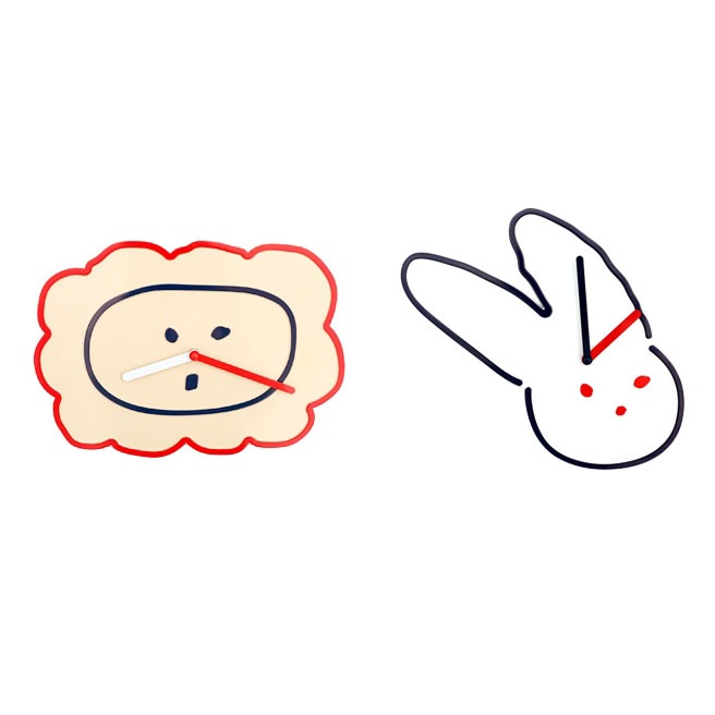 Brunch Brother 可愛い 掛け時計 壁掛け時計 子供部屋 ライアン ウサギ インテリア リビング オシャレ カフェインテリア 友達 時計 デザイン時計