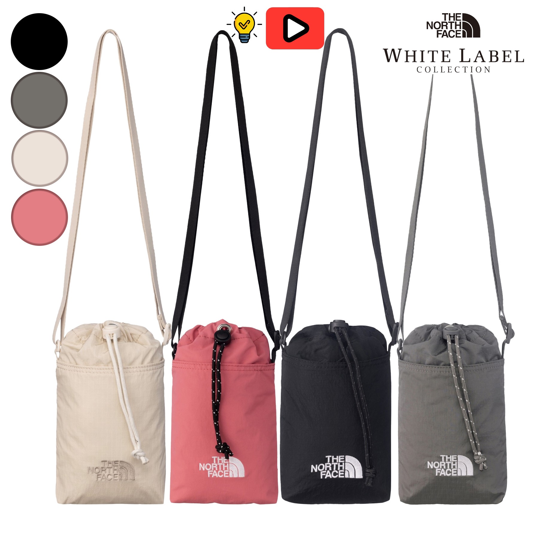 【正規品】SIMPLE STRING BAG MINI シンプル ストリング 韓国 ファッション ホワイトレーベル WHITELABEL クロス 旅行 スマホポーチ 斜め掛け