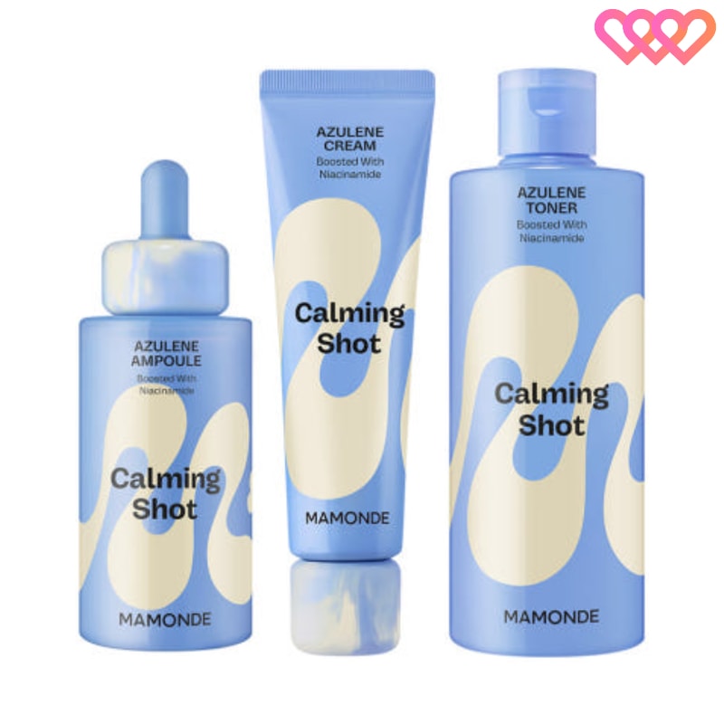[スキンケア3種セット]カーミングショット アズレン シリーズ ( 化粧水300ml / クリーム60ml / 水分美容液50ml )