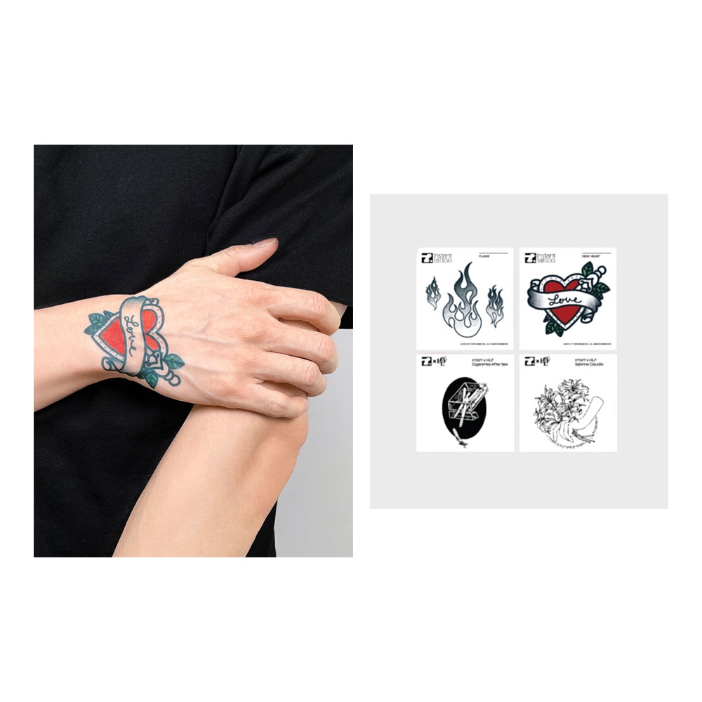 ボールドシリーズ4点セット タトゥーステッカー タトゥーファッション タトゥーシール タトゥーボディステッカーファッション