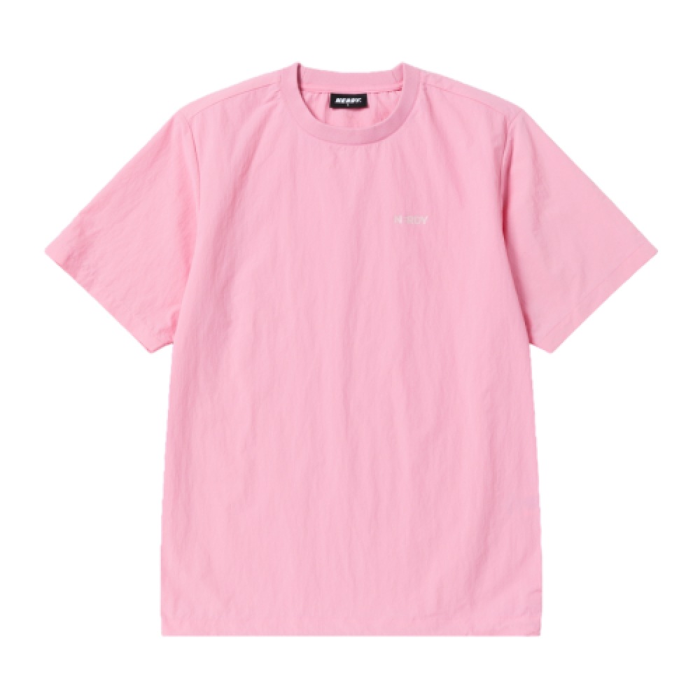 オタク織りベーシックショートスリーブ T シャツピンク