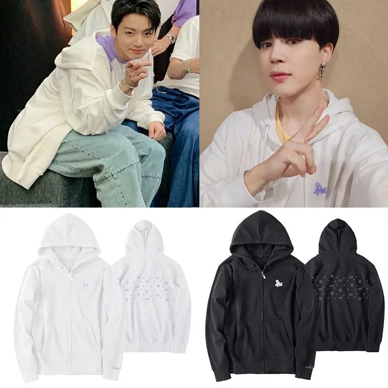 【 V JIMIN 着用】トレーナートップスパーカー 秋服 薄いファスナー スウェット トレーナー アウター カジュアルコートゆったり