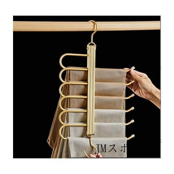 高品質ズボンハンガー 6連 スラックスハンガー ズボン ハンガーラック ハンガー 便利グッズ 便利 新生活荷重40kgアルミニウム合金