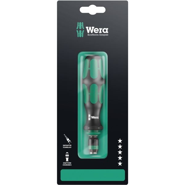 WERA ヴェラ Rapidaptor クイックリリース式 ドライバーハンドル 差込6.35mm 全長133mm 伸縮機能付 073541 工具 ツール DIY