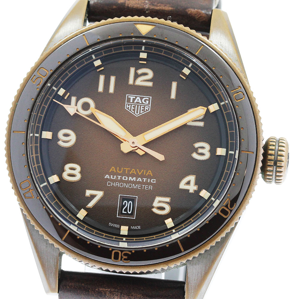 タグホイヤー TAG HEUER WBE5191.FC8276 オータヴィア キャリバー5 自動巻き メンズ 良品 保証書付き_952727【中古】