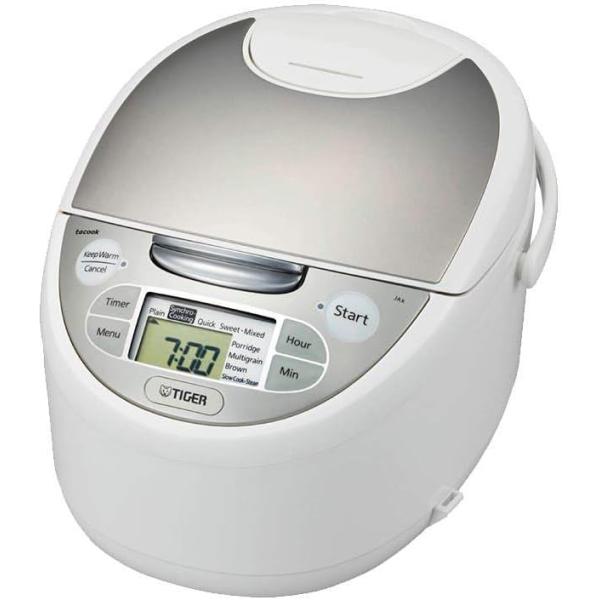 海外向け炊飯器 230V-240V 仕様 TIGER タイガー魔法瓶 マイコン炊飯ジャー 5.5合（1.0L) ホワイト JAX-S10A WZ