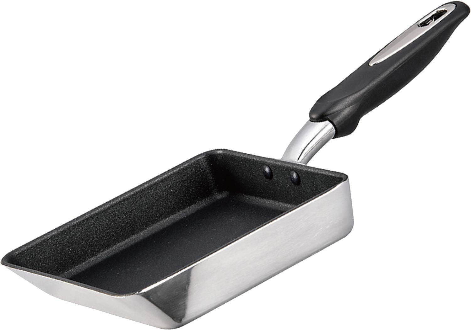 北陸アルミ 卵焼き 16×18cm アルミ IH対応 日本製 全面均一加熱 時短フライパン 丈夫 frying pan made in japan アルミ鋳物製 キャスト 熱変形に強い 木柄 木ハンド
