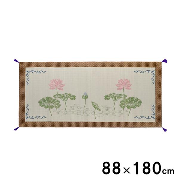 蓮の花 い草 い草座布団 御前座布団 仏前座布団 座布団 国産 日本製 仏前 法事 お盆 贈り物 和室 お手入れ簡単 夏 抗菌防臭 調湿 消臭 空気HHFOG88180