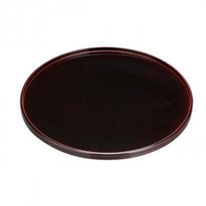 福井クラフト 木)尺2糸巻丸盆溜漆塗 16914730