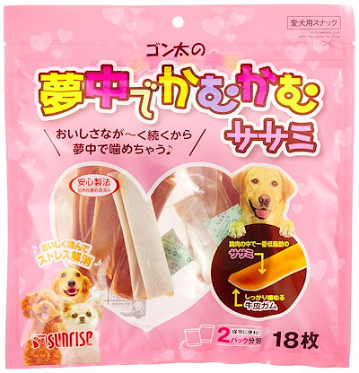 他サイト： ゴン太の夢中でかむかむ　ササミ　１８枚　ＣＲＣ45―14―05―10―02の商品画像