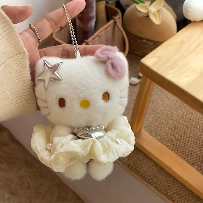 キティちゃん キーホルダー2種類 Qoo10] サンリオ 2種類 キティちゃん ぬいぐるみ キーホ