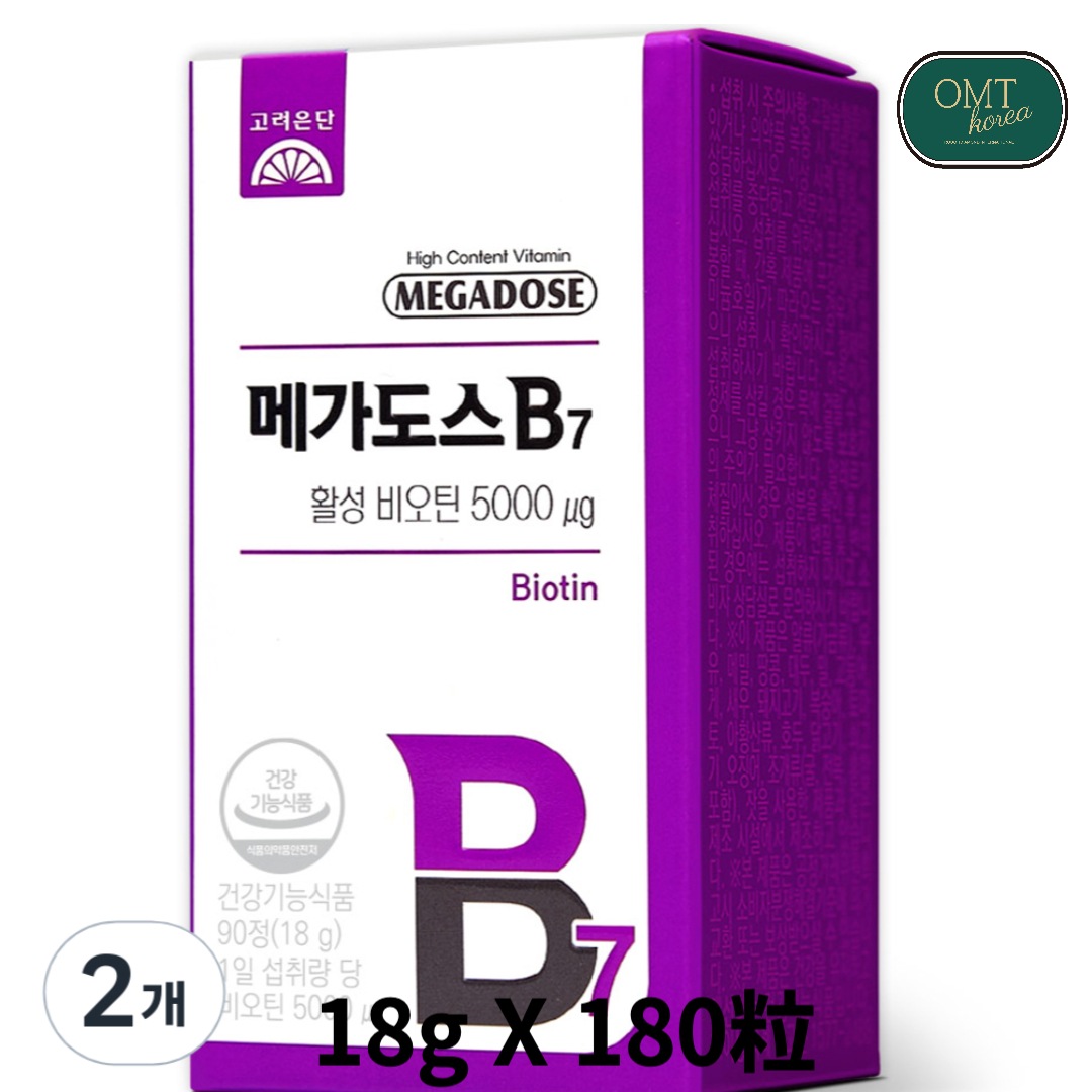 メガドスB7 活性ビオチン 90粒 18g 1+1