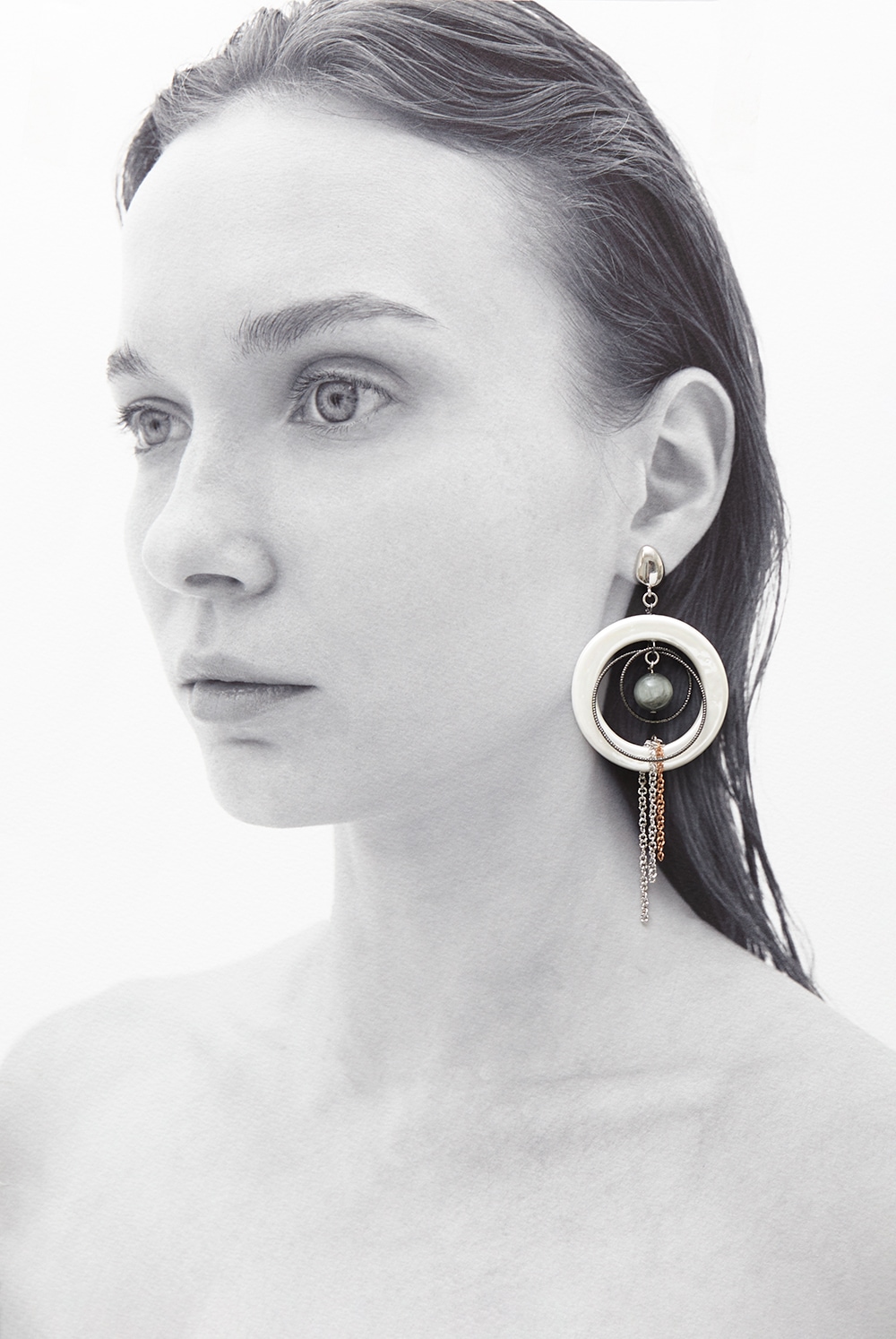 [HAZINA] Eagle Eyes Dramatique Earrings [Option-Earclip ｱﾍﾂ硎
