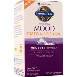 GARDEN OF LIFE社　Minami Supercritical Mood Omega-3 Fish Oil 60 sgels