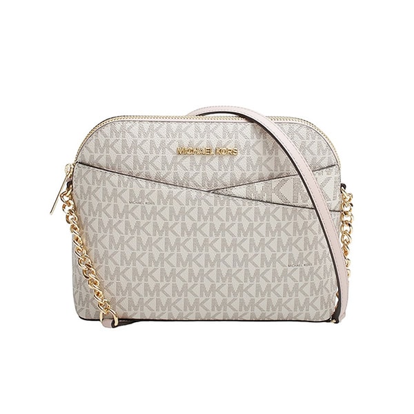 ショルダーバッグ 35F1GTVC6B-PWDBLSHMLT JET SET TRAVEL MD DOME XCROSS XBODY パウダーブラッシュマルチ