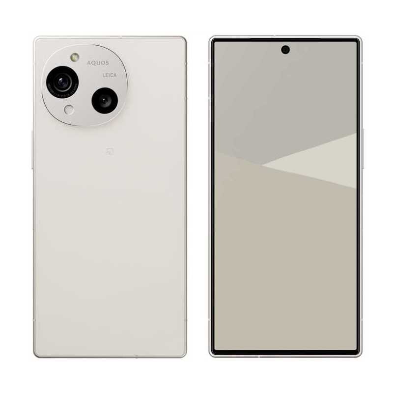 シャープ　SHARP　SIMフリースマートフォン AQUOS R10 / Snapdragon 7 Gen 3 / 6.5インチ 12GB+256GB カシミヤホワイト　SHM31AW