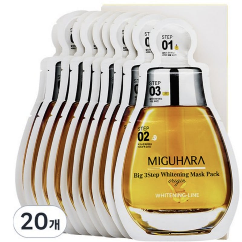 三宮原ビッグ3ステップ 肌のトーンを整える マスクパック 1個入り20個 30個