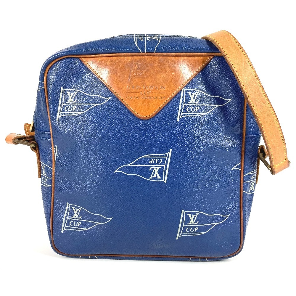ショルダーバッグ M80010 サック サンディエゴ LVカップ louis vuitton cup 斜め掛け ポシェット カバン レザー ブルー