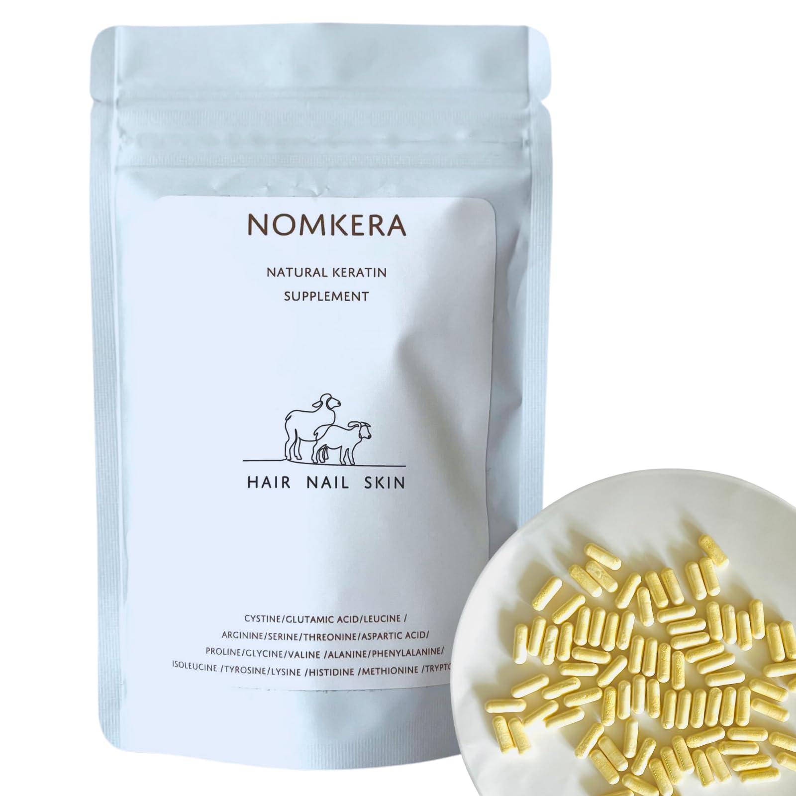 TRIGOODS NOMKERA 飲む活性ケラチン 60カプセル入り