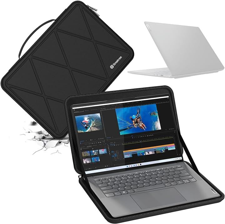 ハードEVA保護スリーブケース 14インチ Lenovo Slim 7 Pro X( Black-For Lenovo 14インチ, For Lenovo 14インチ(X8254))