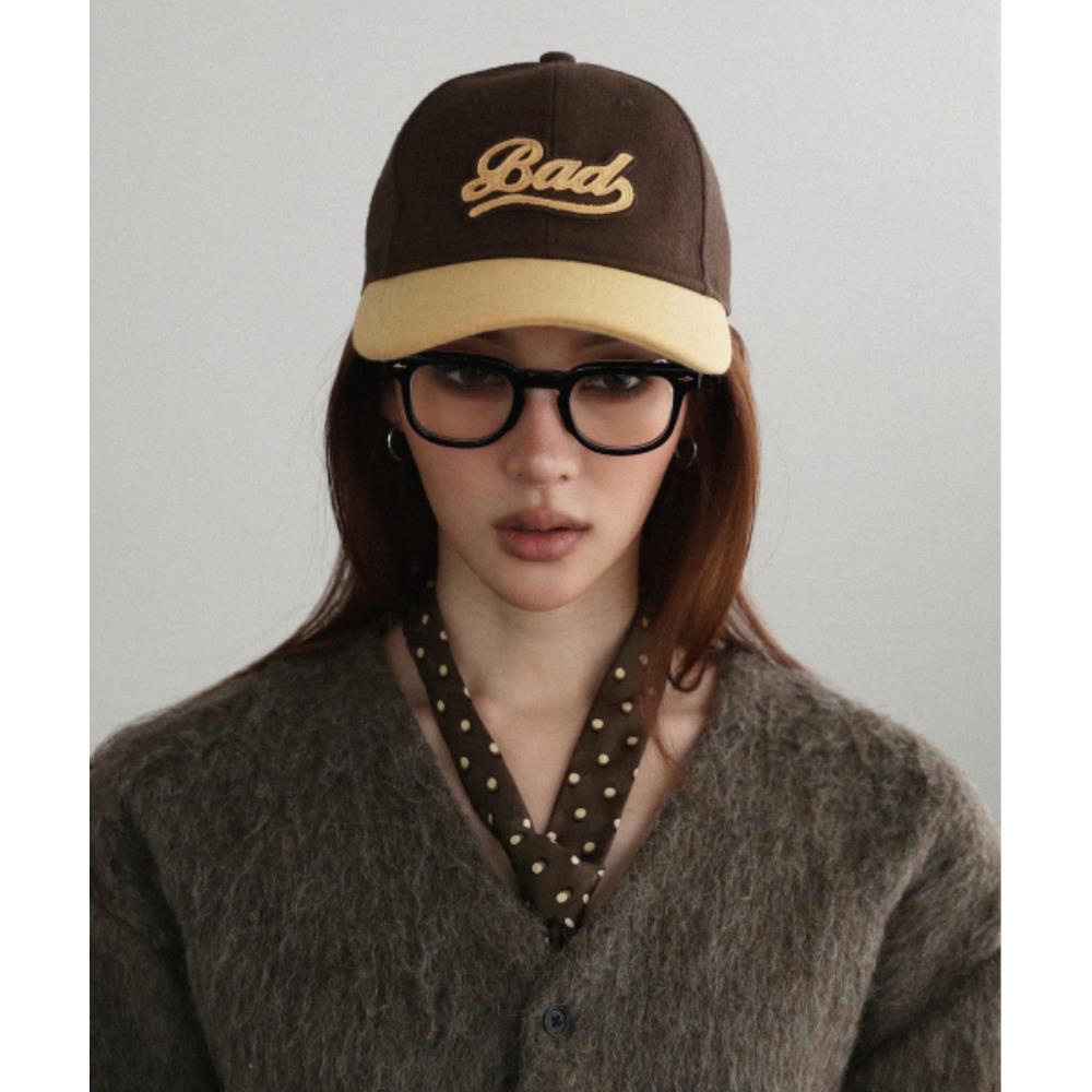 BADBLOOD Bad Bold Logo Ball Cap Navy w-hat24-021