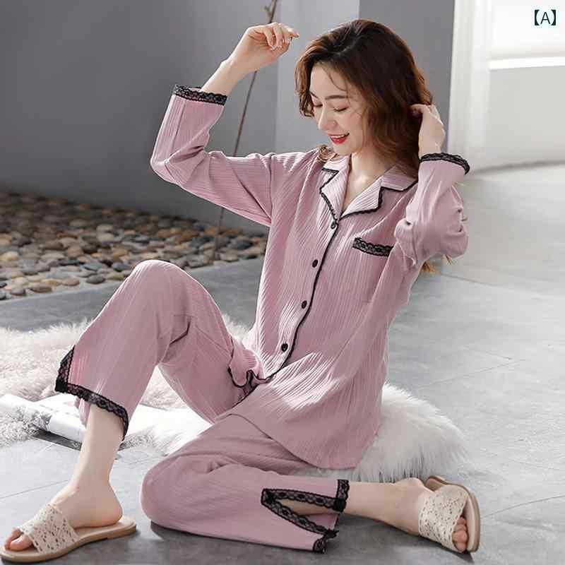 レディース　パジャマ　スウェット　上下 キャットマン パジャマ レディース 春秋 2025 綿 生地 100 % コットン エレガント ホームウェア