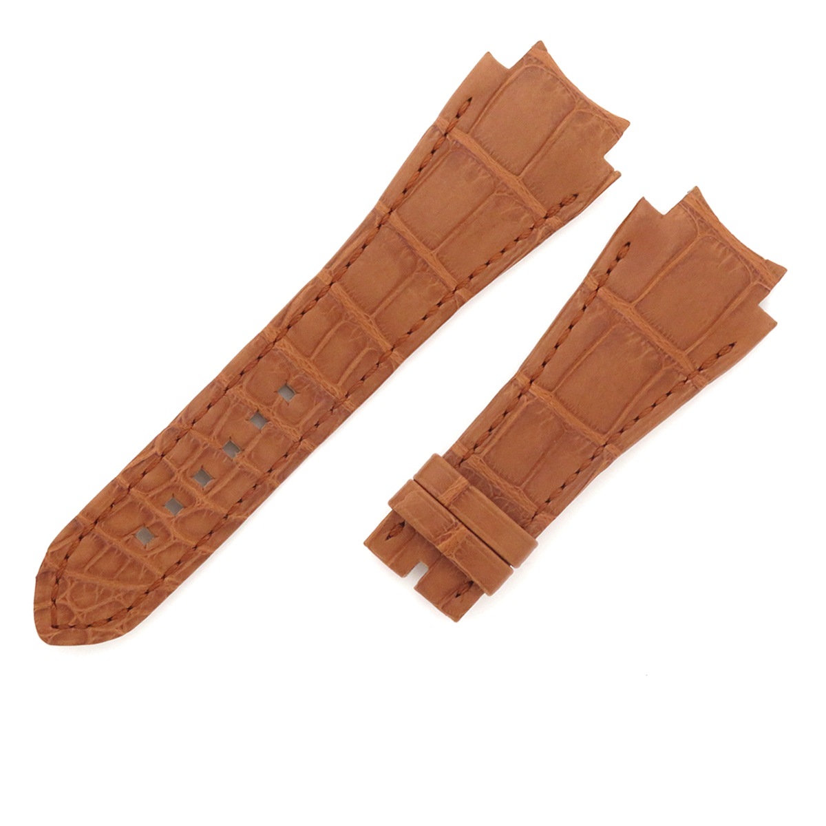 ハリーウィンストン Harry Winston 腕時計パーツ オーシャン用 クロコバンド クロコダイル ブラウン 新品同様 純正 替え ベルト ストラップ 29ｍｍ ブラウン 茶 【中古】