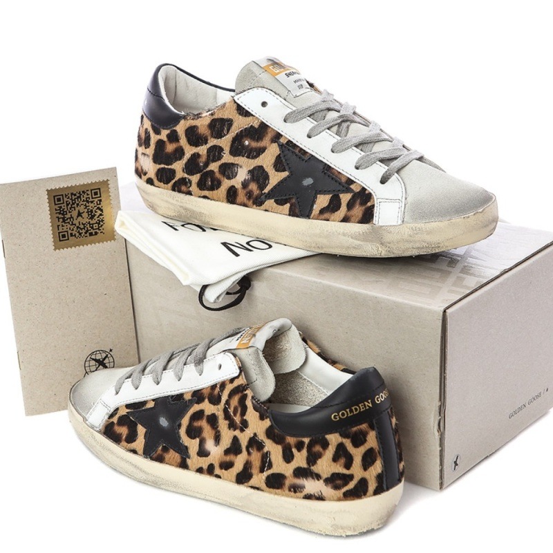 ゴールデングース ヴィンテージ スーパースター ヒョウ ソンチ 女性 ロートップ