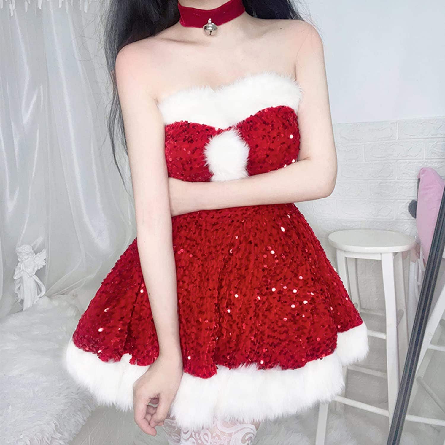 クリスマス サンタ コスプレ 衣装 レディース サンタ コスプレ ハロウィン 仮装 可愛い コスチューム 4点セット今日は30パーセント