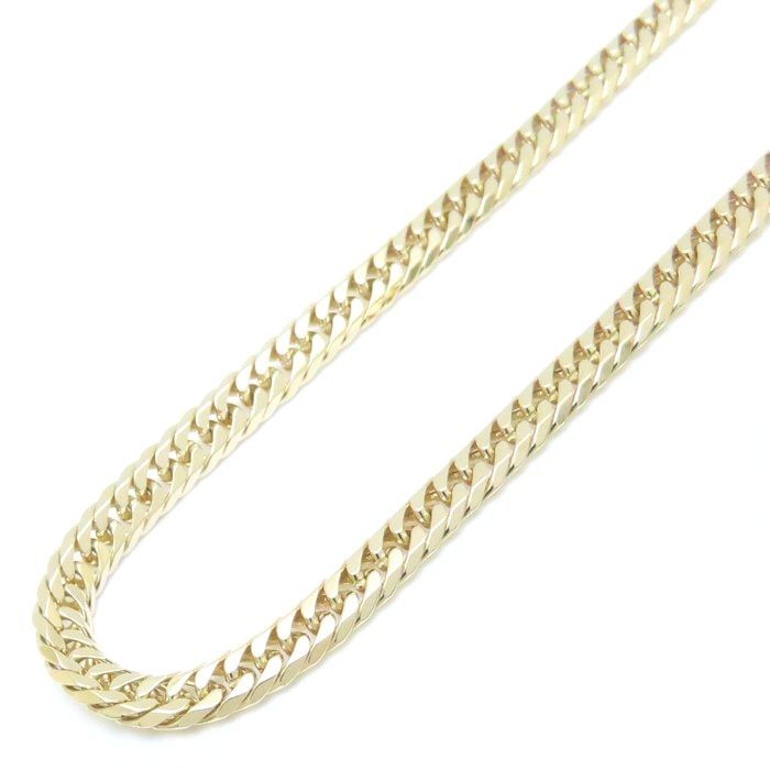 喜平ネックレス K18YG イエローゴールド 6面 ダブル 50cm 20.1g/76078【中古】