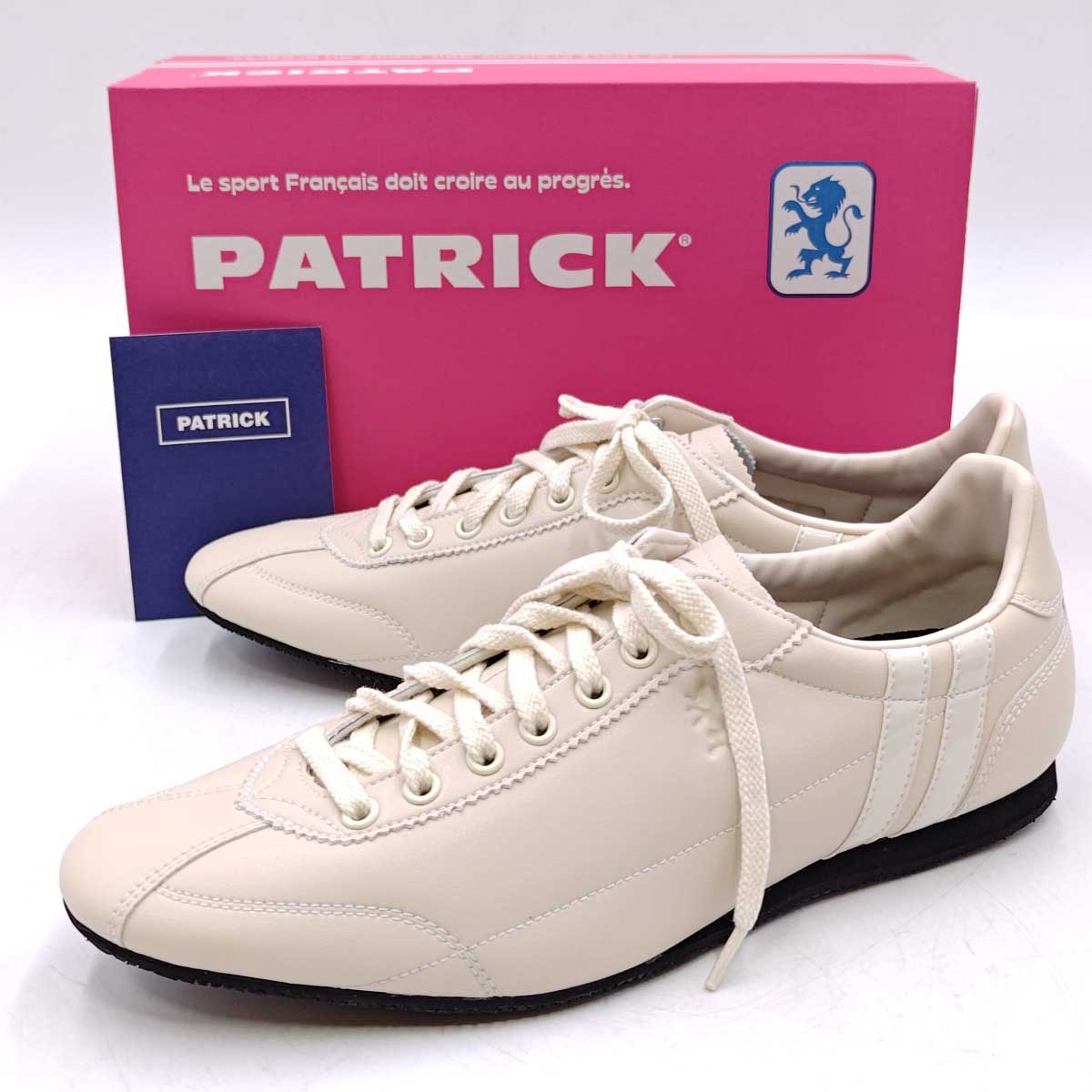 【中古・未使用品】パトリック ダチア DATIA 42 オイスター 292503 メンズ PATRICK スニーカー