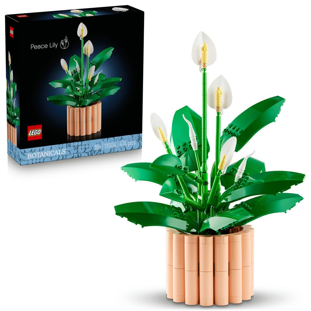 レゴ(LEGO) ボタニカル ピースリリー おもちゃ 玩具 誕生日 プレゼント ブロック 母の日 男性 女性 観葉植物 フェイクグリーン 花束 造花 飾り インテリア オシャレ 11504
