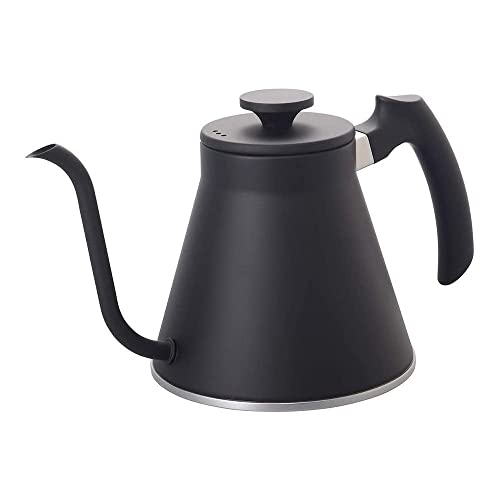 色：ブラック サイズ：800mL HARIO(ハリオ) V60ドリップケトル・フィット ガス火・IH