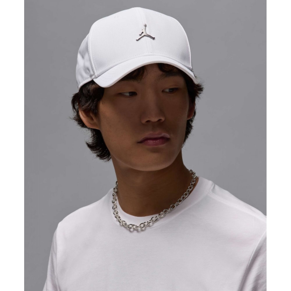 ナイキジョーダンライズストラクチャードメタルジャンプマンハット M-ホワイト:ガンメタル/HM5750-100