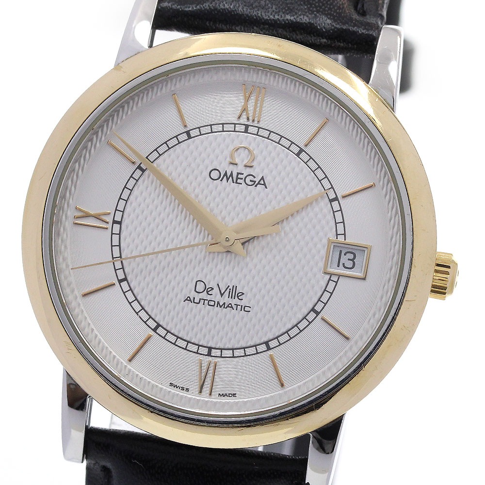 オメガ OMEGA 166.1108 デビル プレステージ YGベゼル デイト 自動巻き メンズ _846215【中古】