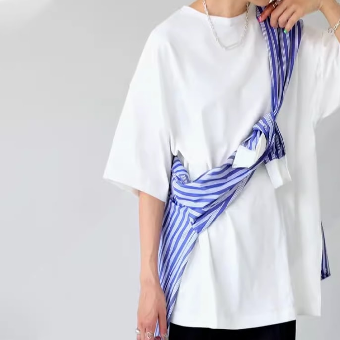 レディース トップス プルオーバー Tシャツ 半袖 ワイド オーバーサイズ スリット サイドスリット 薄手 かわいい 大人可愛い きれいめ シンプル カジュアル 上品 おしゃれ かっこいい レトロ