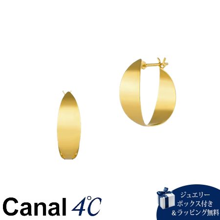 4cc520554 カナルヨンドシー Canal 4℃ カナル4℃ ピアス K10イエローゴールド フープ レディース