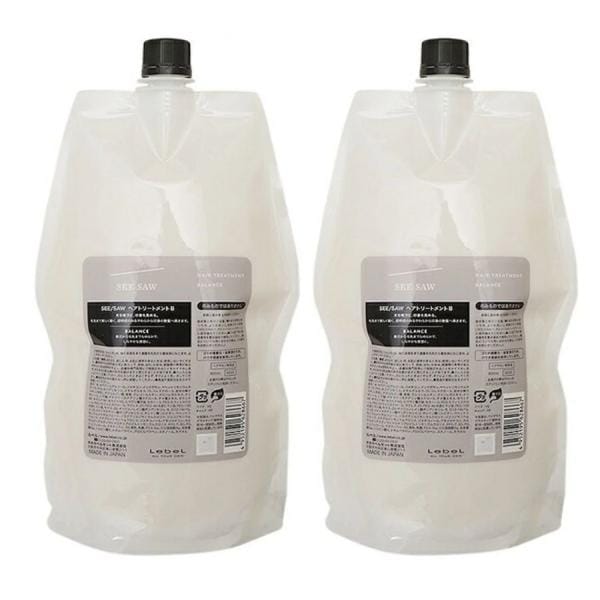 シーソー ヘア&スキャルプ バランス トリートメント B 800ml 2個セット 詰め替え レフィル サロン専売品 SEE/SAW