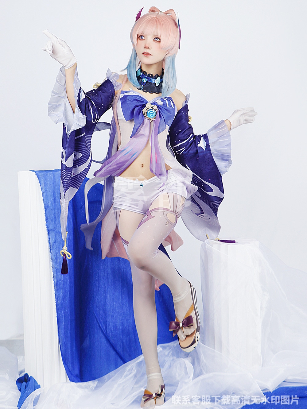 珊瑚宮心海 原神 コスプレ 現人神の巫女 海祇島 Kokomi セットアップ
