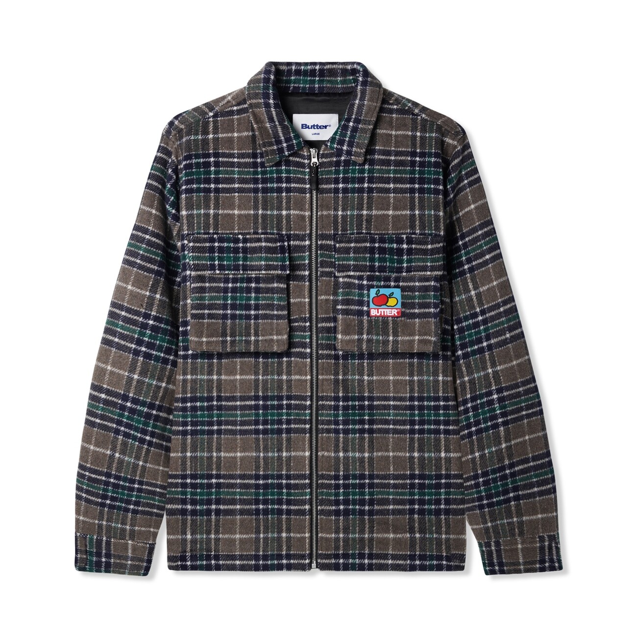 【BUTTER GOODS】 GROVE PLAID OVERSHIRT