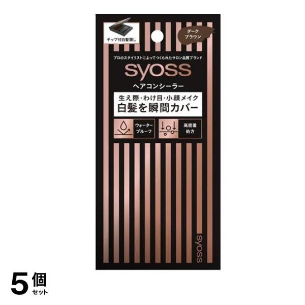 syoss(サイオス) ヘアコンシーラー ダークブラウン 4.6g 5個セット