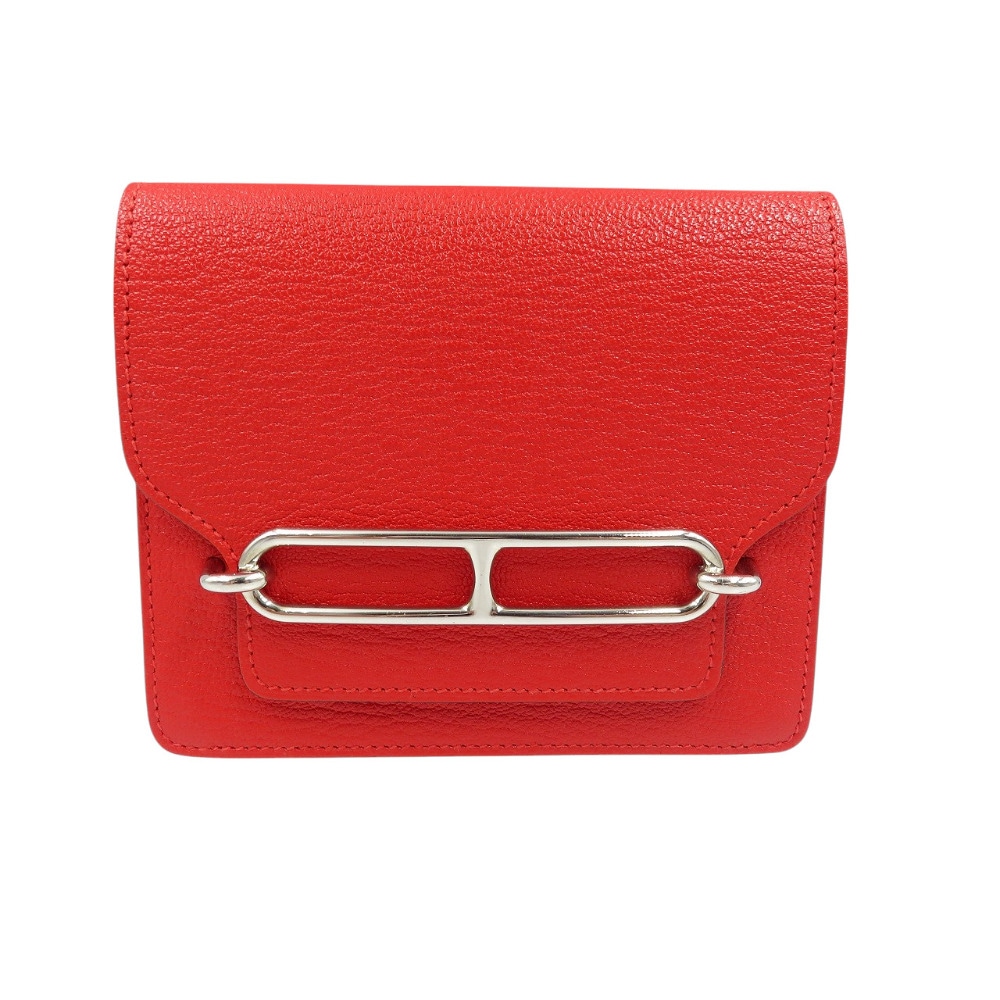 美品 ロウリス ルリ スリム コインケース シェーブル/シェーブル ルージュクー Z刻印 1259【中古】 レディース