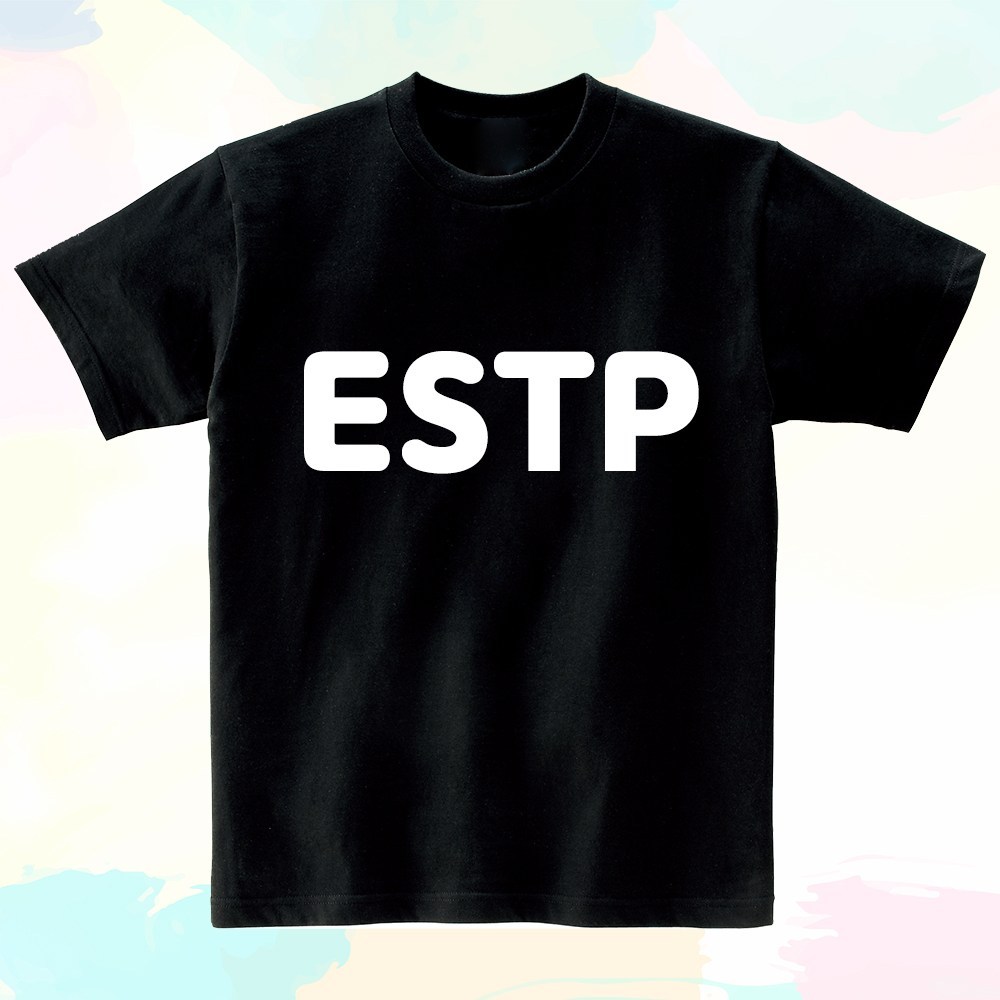 クリス制服男女共用MBTI 30手半袖Tシャツブラック