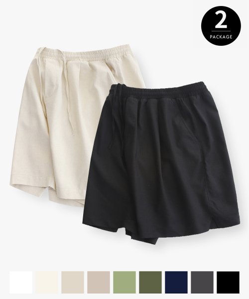 1+1/Tapered Wide One Tuck Linen Pants/9Color/ユニセックス