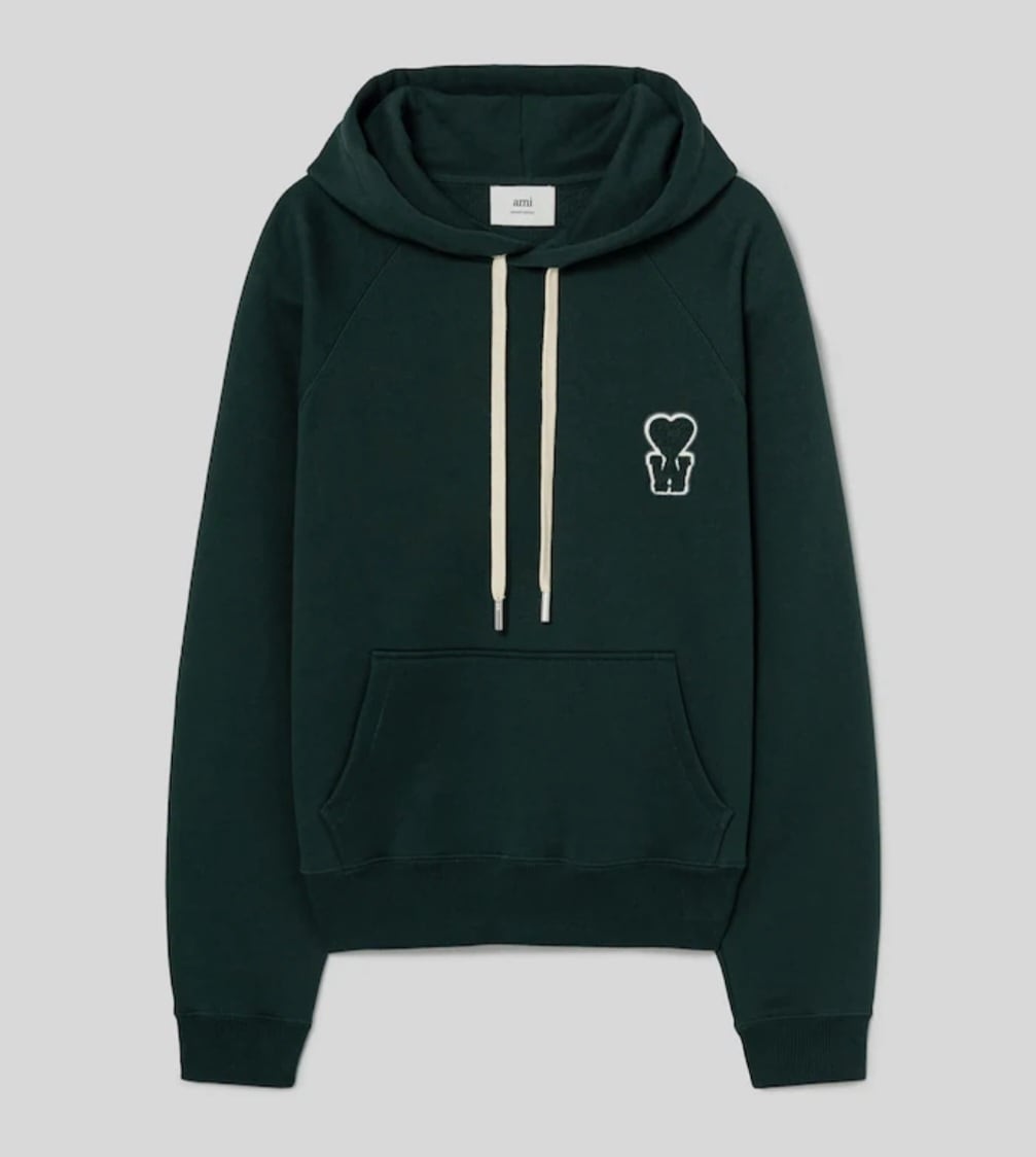 【公式】韓国限定 チェウシク x AMI コラボ(Unisex) Ws Patch Hoodie - Vert/Ecru